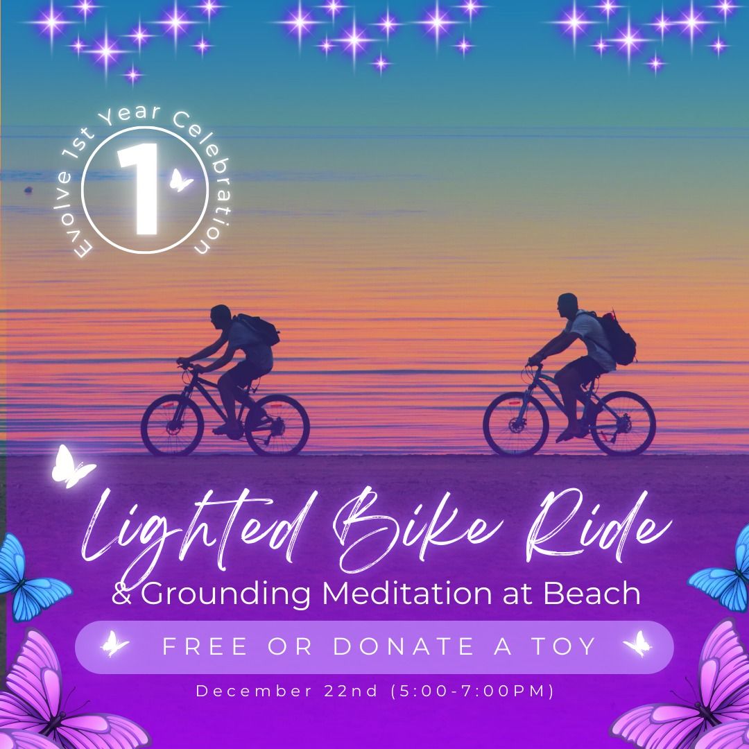 Lighted Bike Ride & Grounding Meditation at the Beach