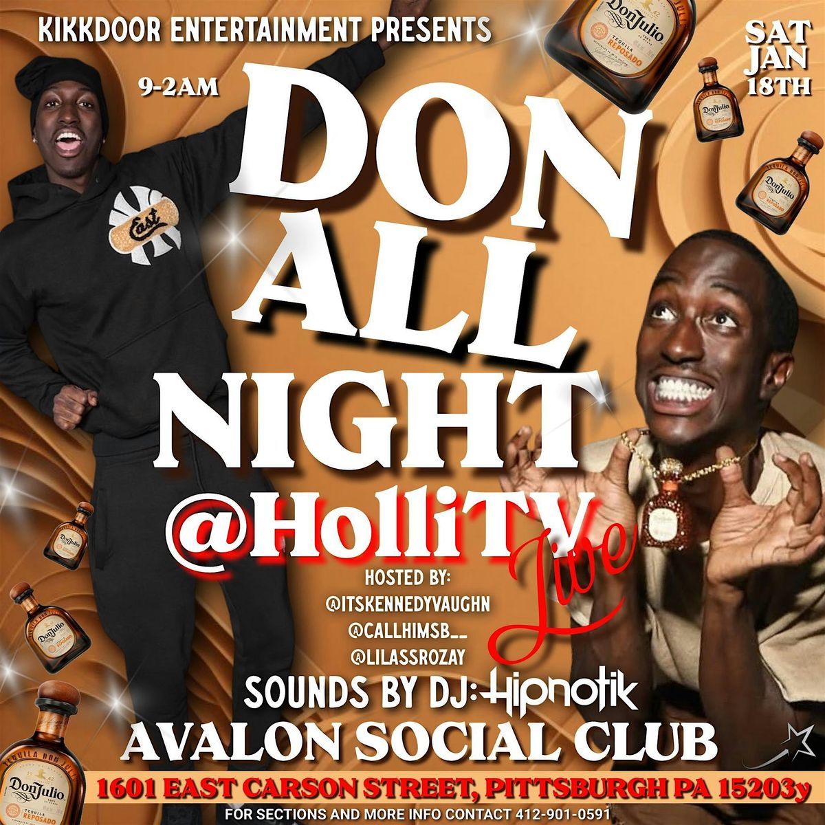 DON ALL NIGHT STARRING HOLLITV