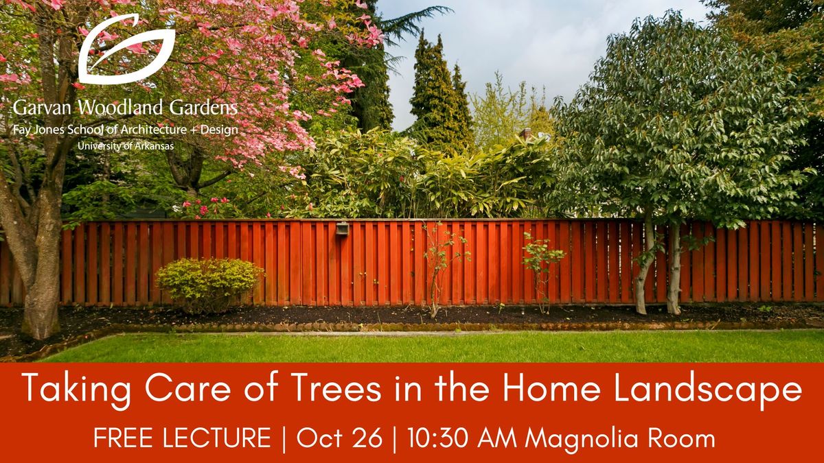 FREE LECTURE: Taking Care of Trees in the Home Landscape