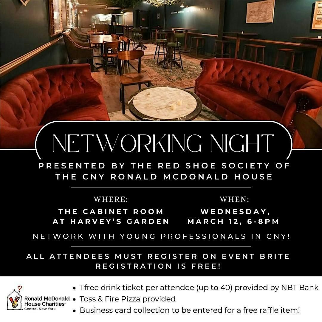 Networking Night Presented by Red Shoe Society - CNY Ronald McDonald House