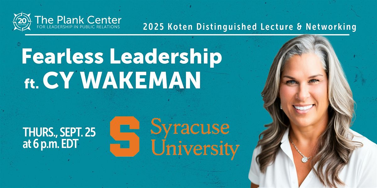 SYRACUSE POP-UP: 2025 Koten Distinguished Lecture & Networking