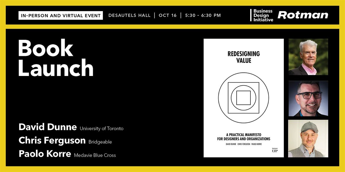 David Dunne, Chris Ferguson and Paolo Korre on 'Redesigning Value'