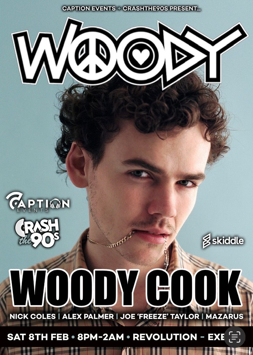 Caption and Crash the 90s present Woody Cook