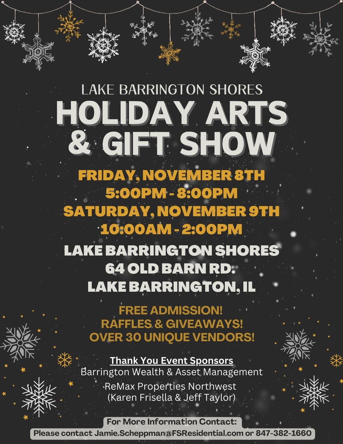 Holiday Arts & Gift Show at Lake Barrington Shores