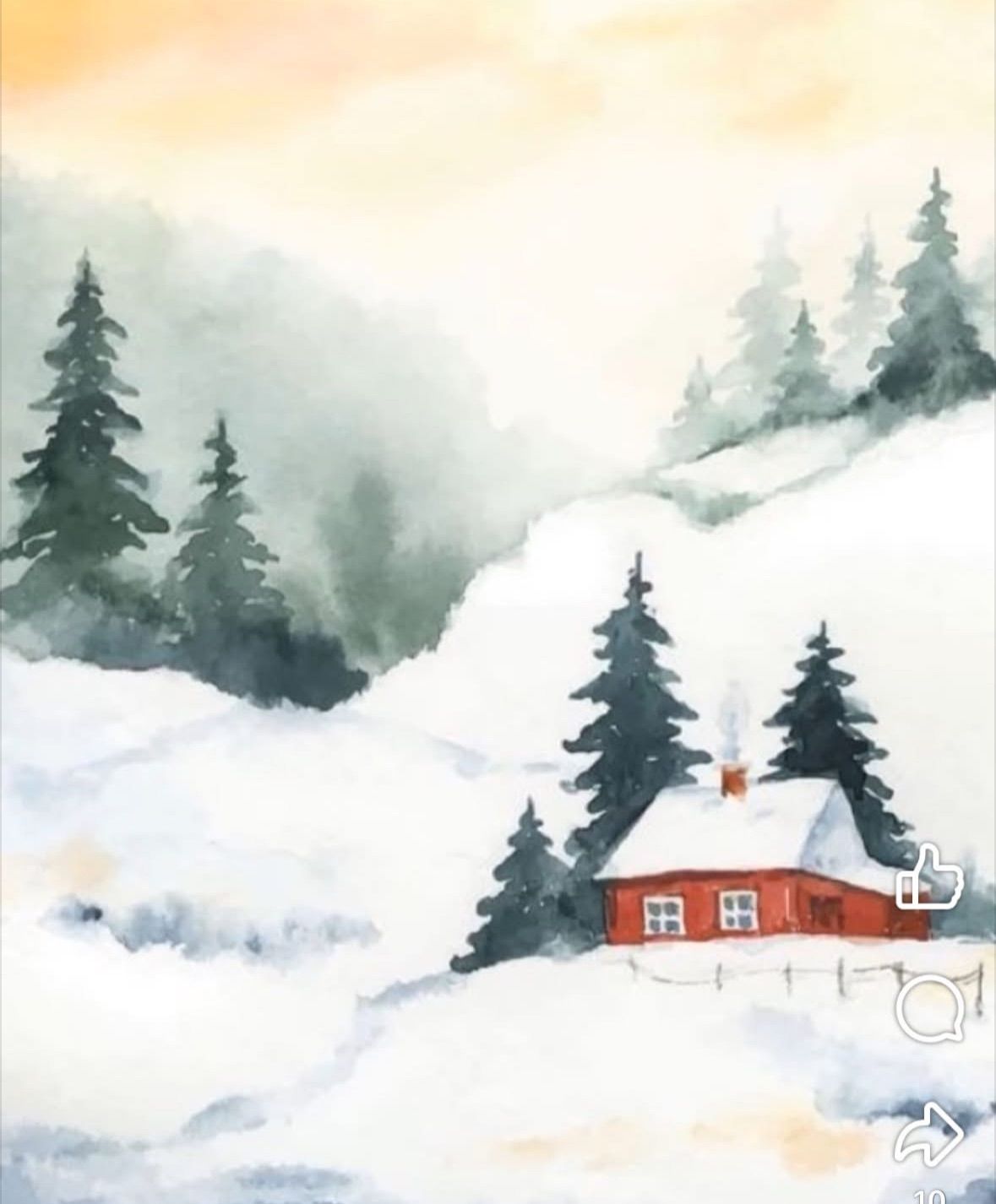 Paint n sip \u201cSnowy mountains\u201d lots of fun, non painters Garstang 17th Jan evening bring a bottle \ud83c\udf7e 