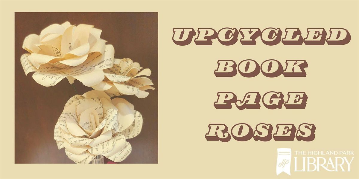 Upcycled Book Page Roses