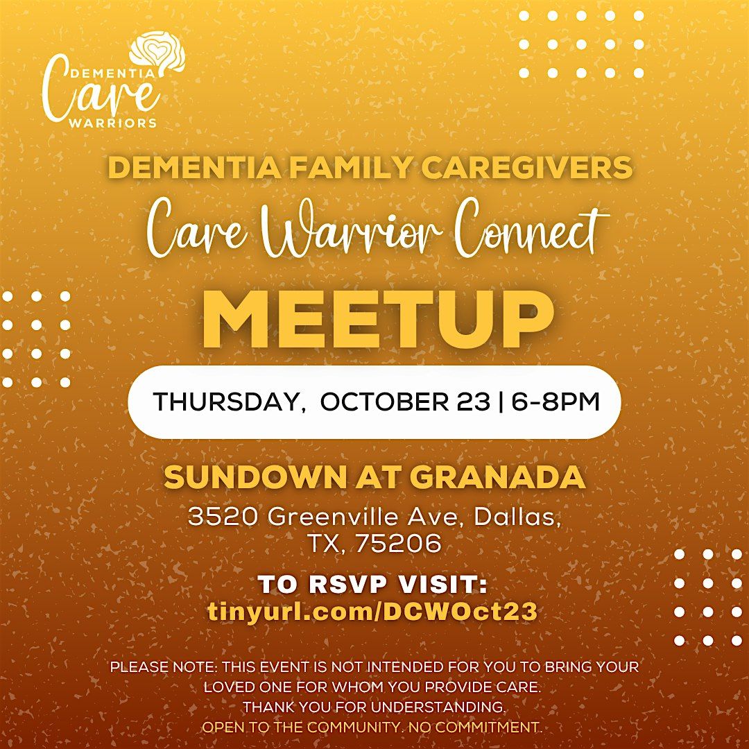 October Care Warrior Connect - Support Group Meet-Up