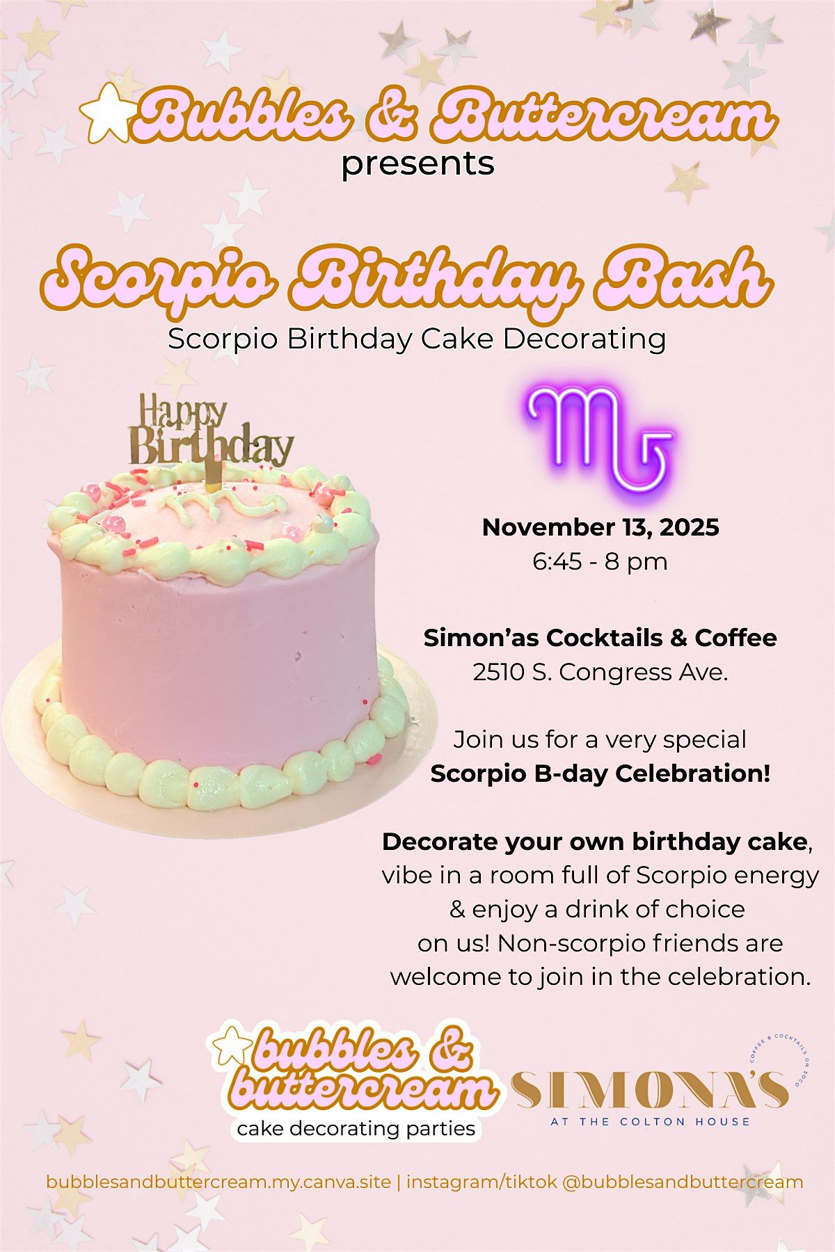 Scorpio Cake Decorating