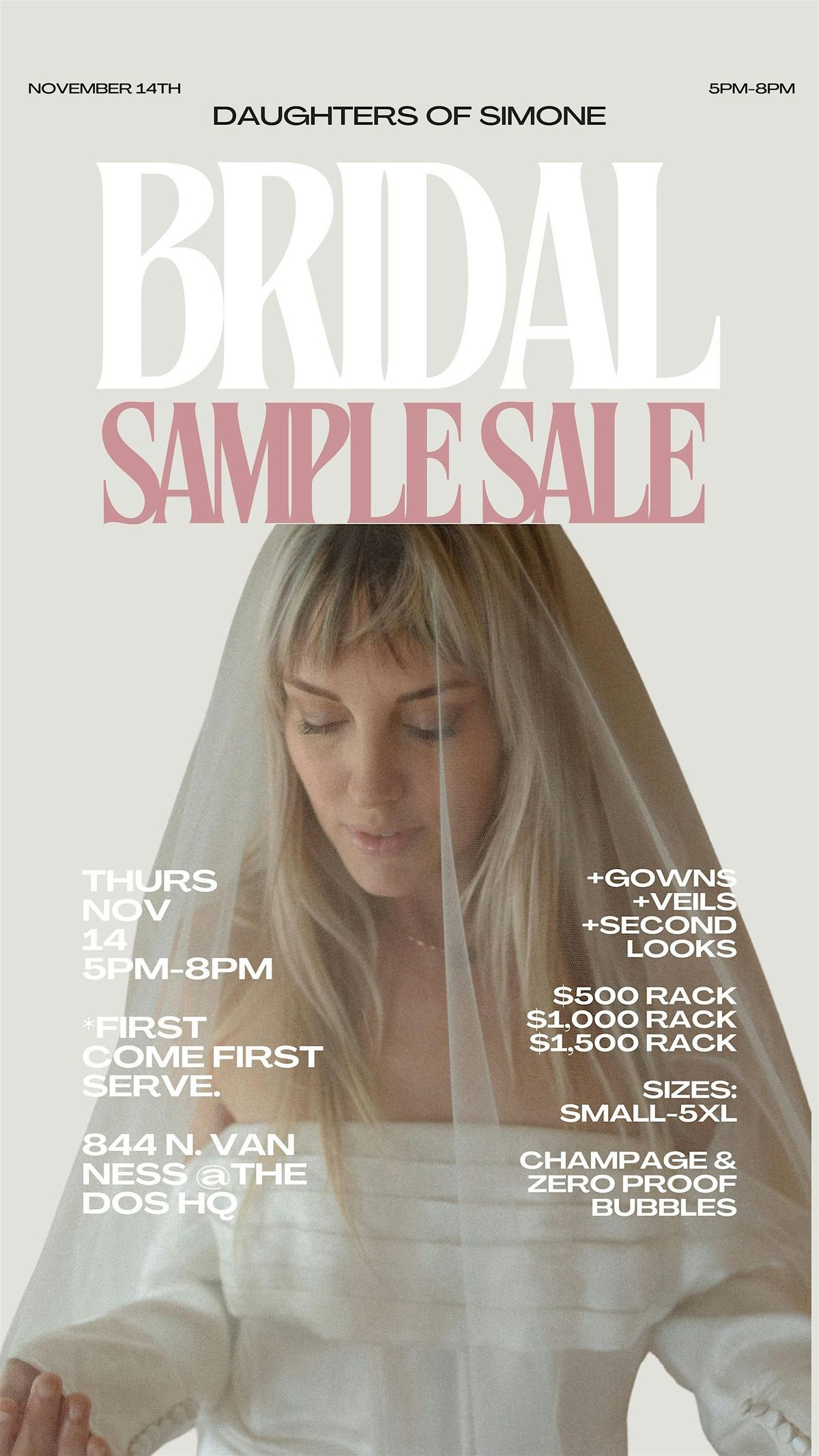 Daughters of Simone | BRIDAL SAMPLE SALE