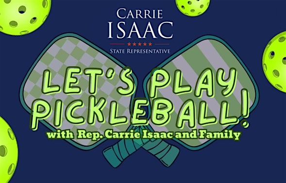 Pickleball Tournament with Representative Carrie Isaac