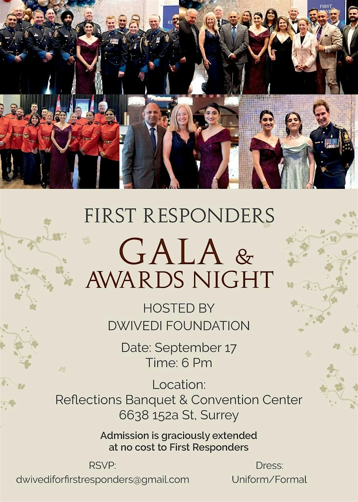 First Responders Gala 2025 (Dwivedi Foundation)