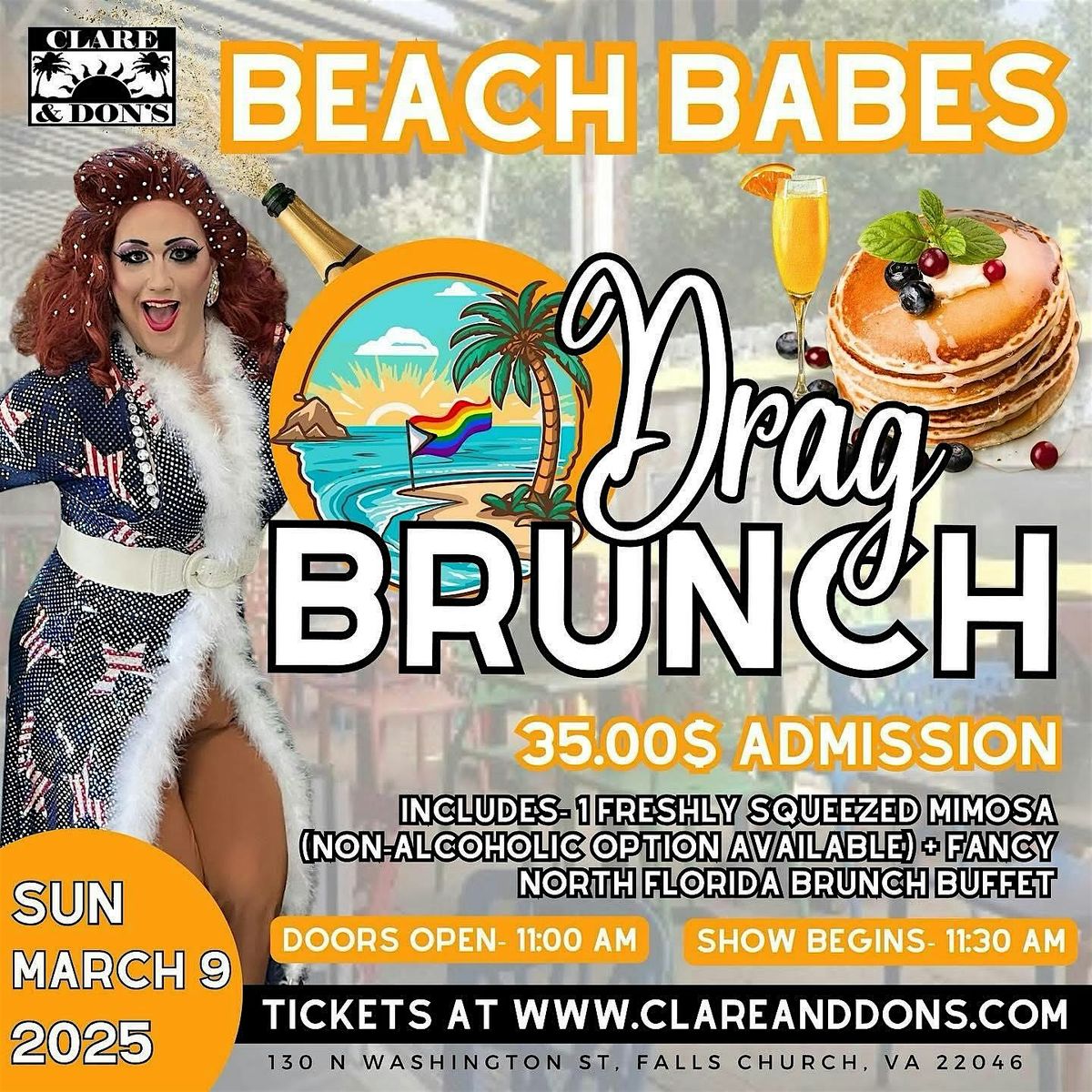 Beach Babes Drag Brunch-1st Seating