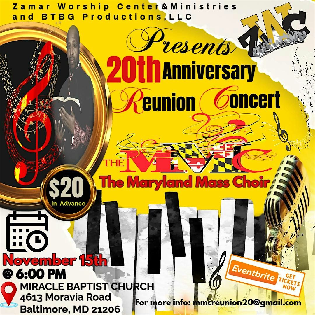 The Maryland Mass Choir's 20th Reunion Concert