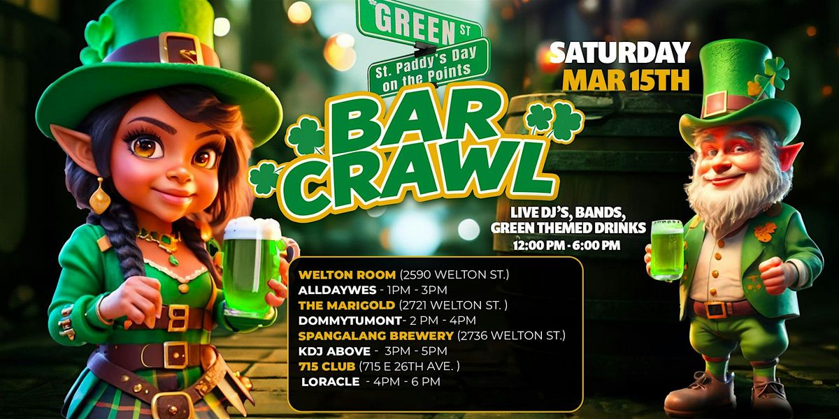 ALLDAYWES at Welton Room \u2013 St. Paddy\u2019s Day Bar Crawl