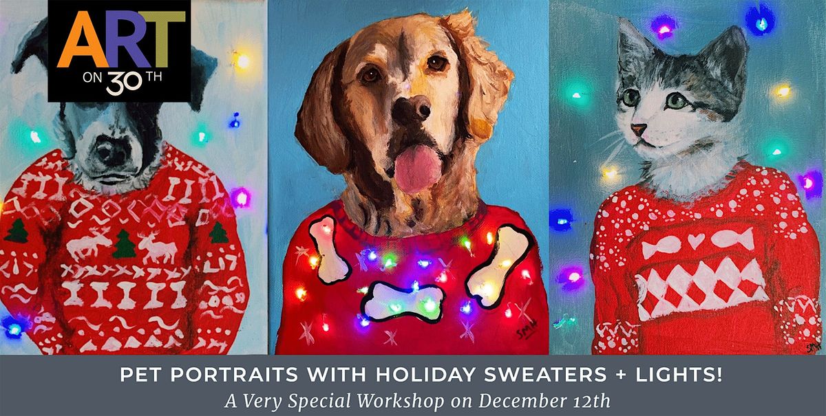 Pet Portraits with Holiday Sweaters & Lights Workshop with Stephanie Henry