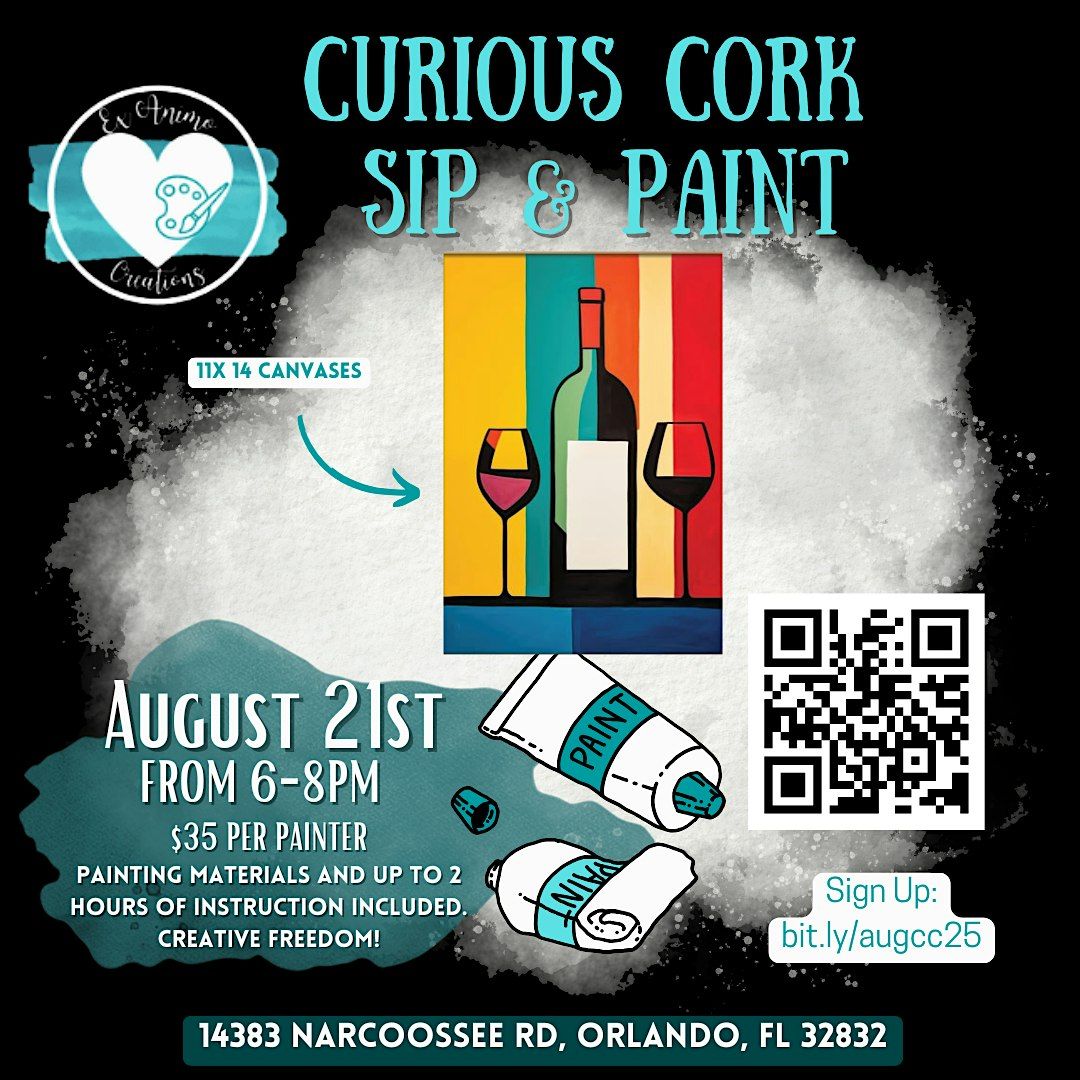 August Curious Cork Paint Night