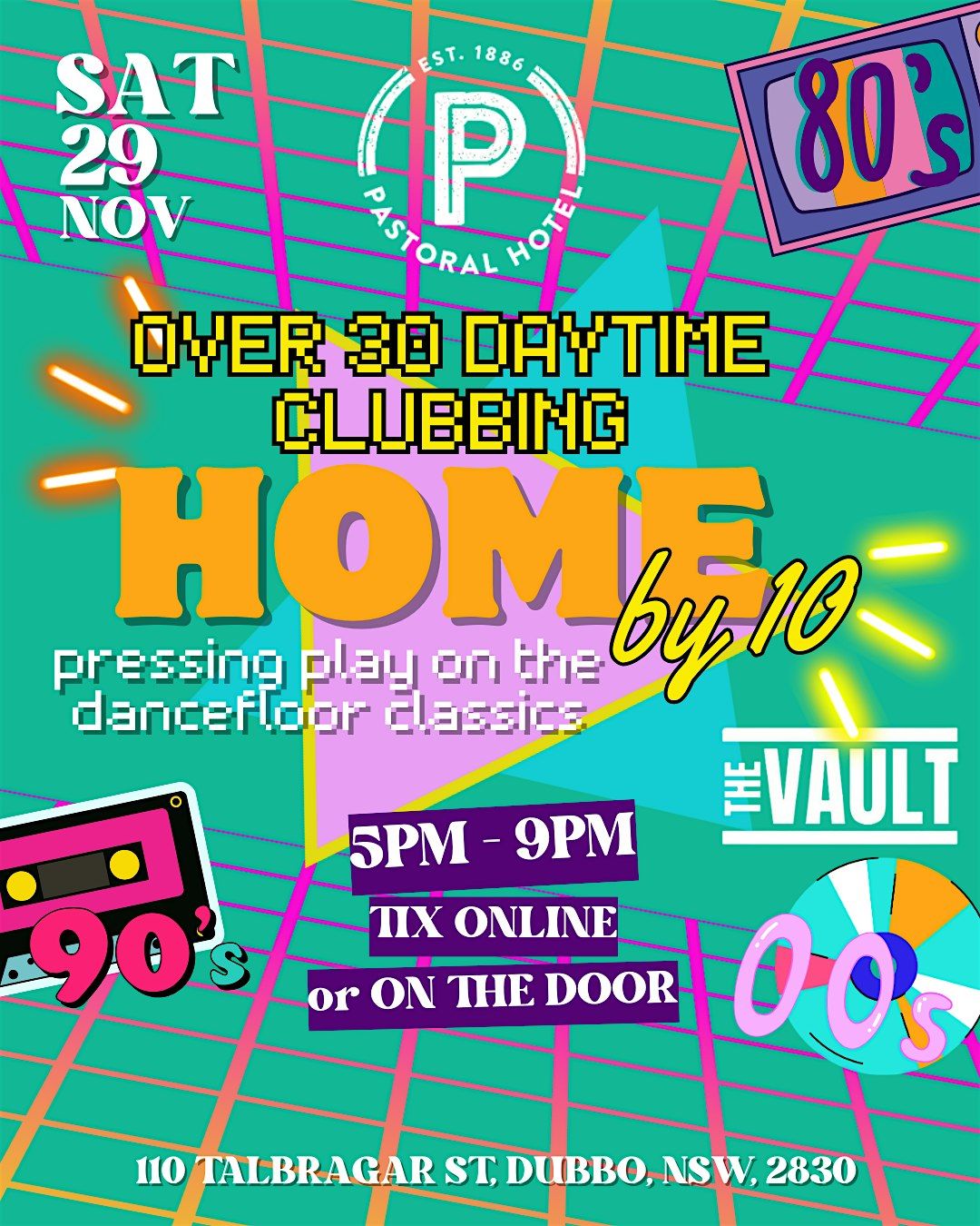 Over 30's - Home By 10 - Daytime Clubbing Event