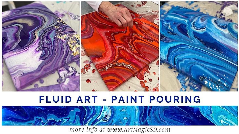 Fluid Art Paint Night - Paint Pouring, Modern Abstract Art in Oceanside