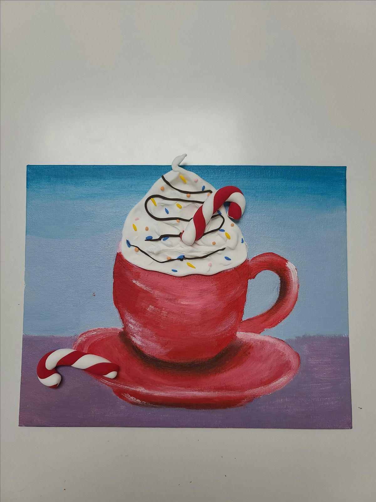 Global Art Dublin Christmas Clay on canvas Painting