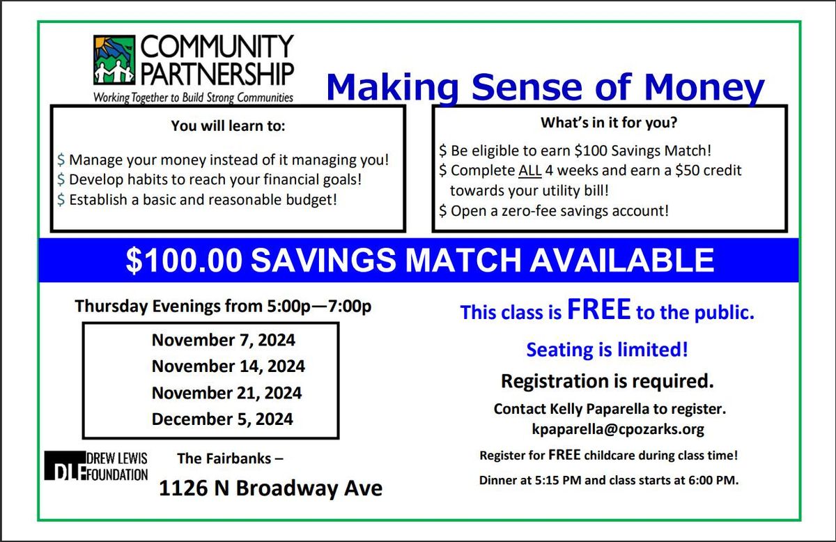 Making Sense of Money: FREE 4-Week Course!