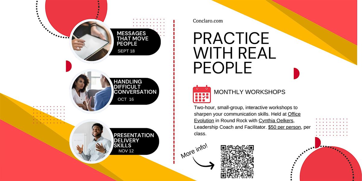 Messages That Move People. September Communication Skills Workshop