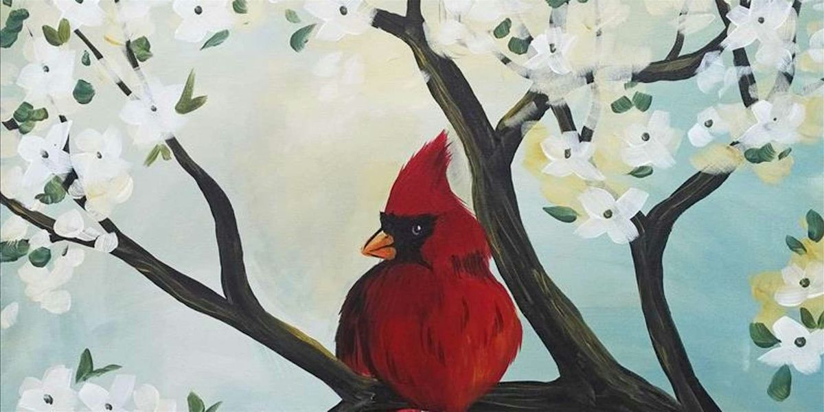 Majestic Cardinal - Paint and Sip by Classpop!\u2122