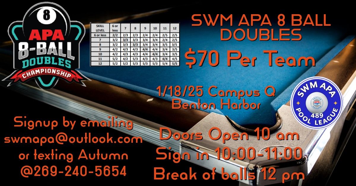 2025 8 Ball Doubles Event Campus Q (*Vegas Event)