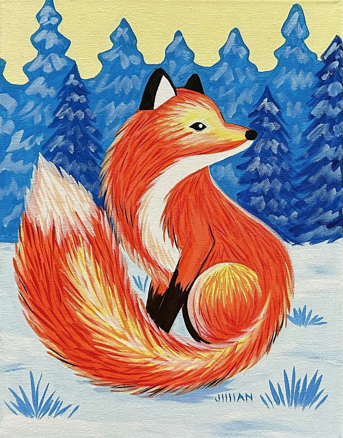 Winter Fox Paint Party