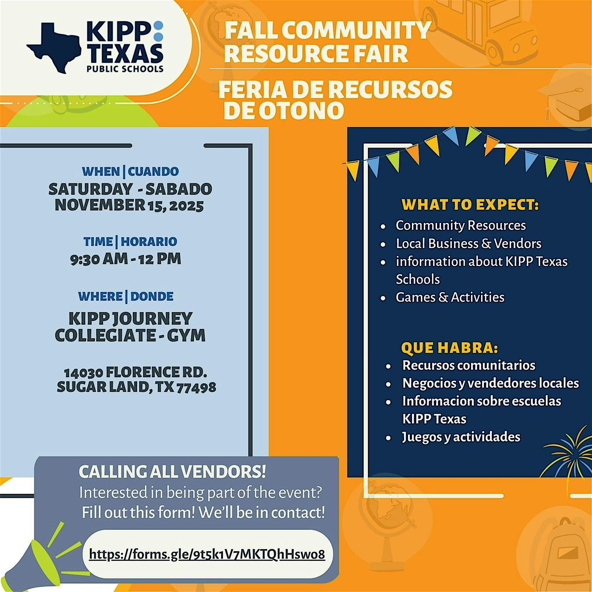 Fall Community Resource Fair | Hosted by KIPP Texas Public Schools
