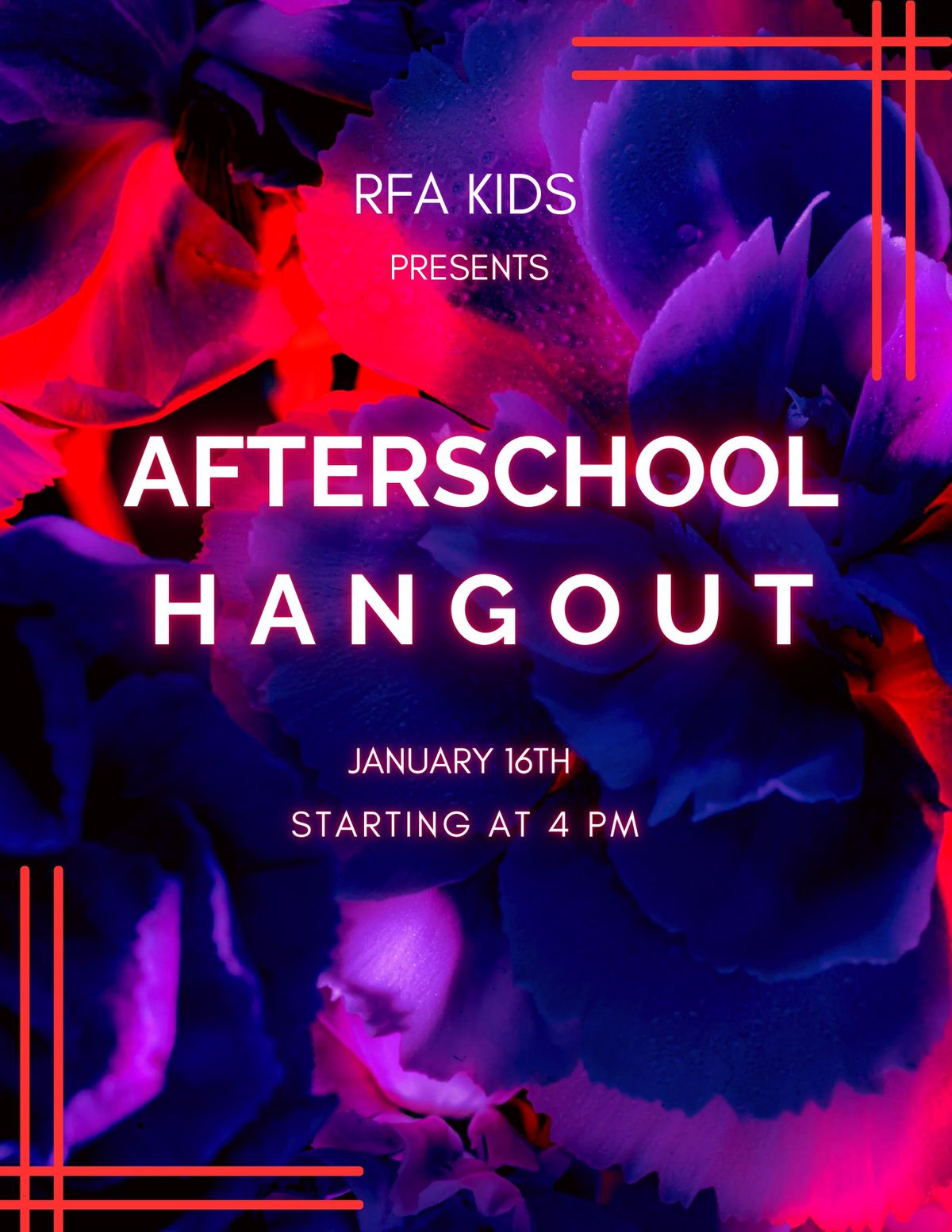 RFA Kids Afterschool Hangout Day