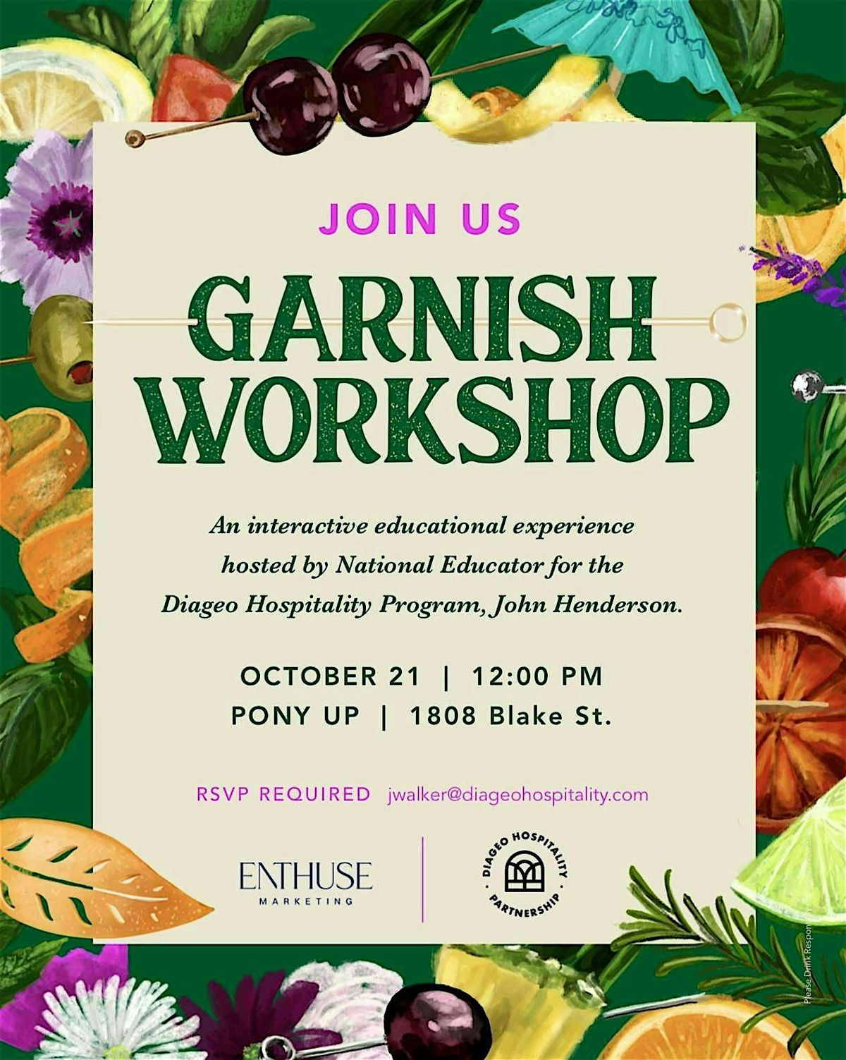 Garnish Workshop