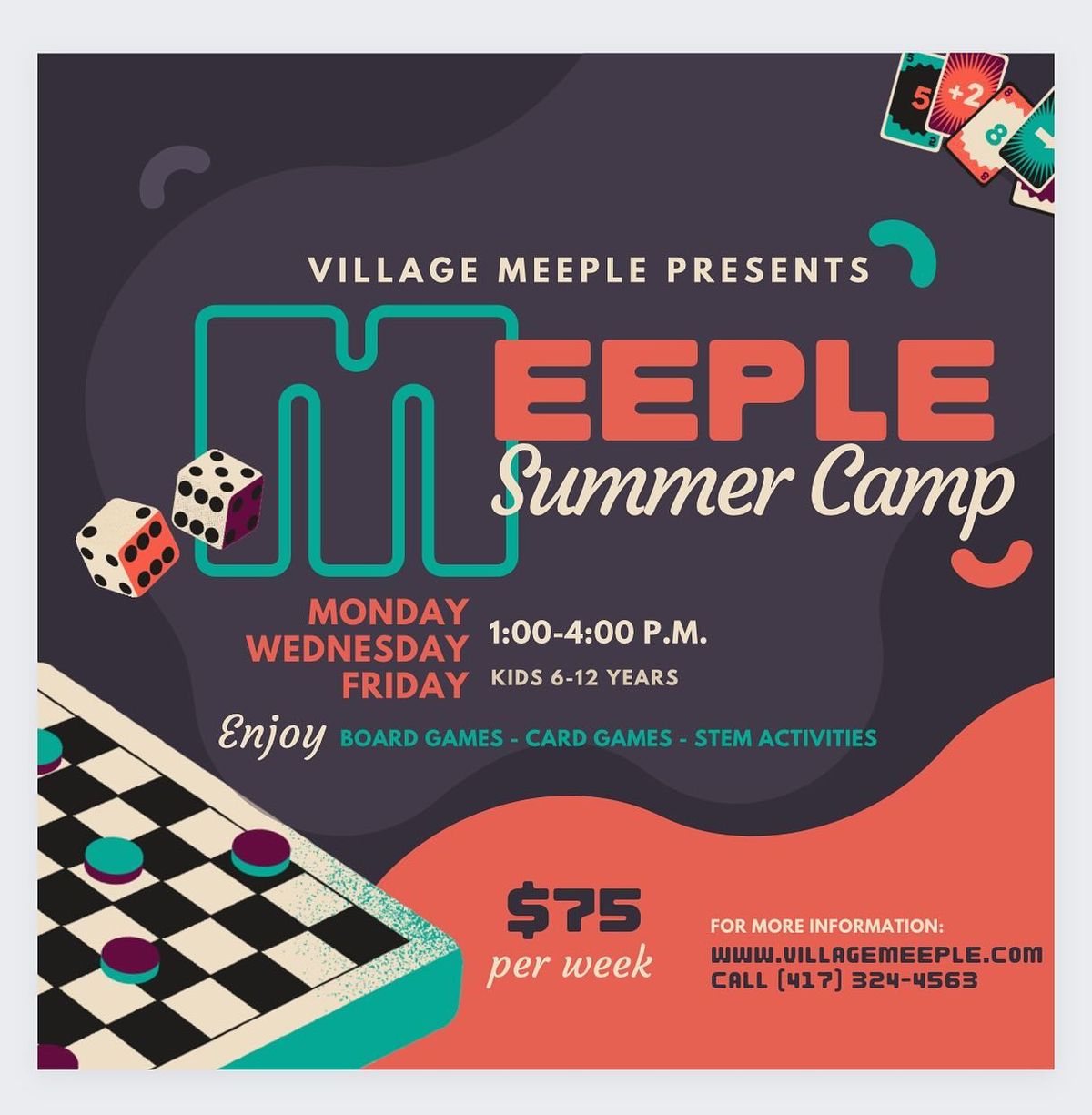 Meeple Summer Camp -- Aug. 5, 7, 9