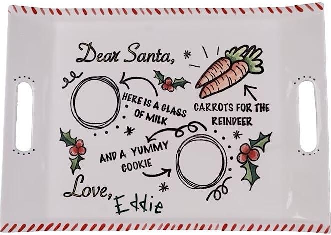 Cookies for Santa\/Christmas Pottery Platter Workshop at ArtSocial 805