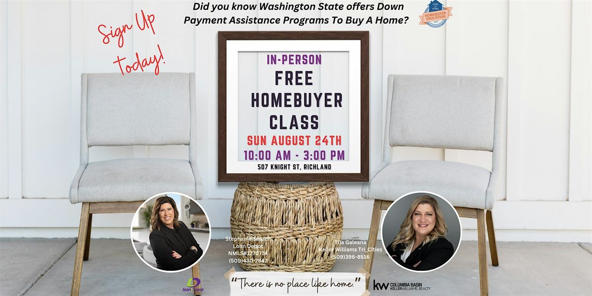Free Homebuyer Class - WSHFC Sponsored - August 24th 2025