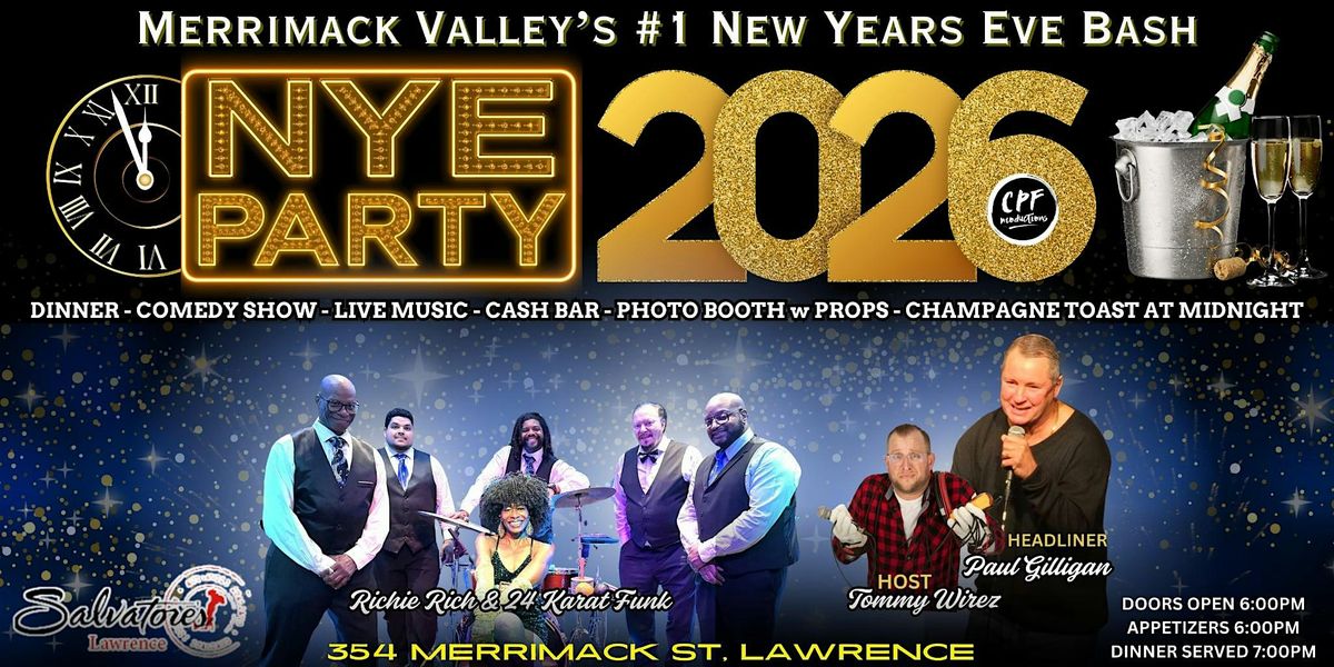 Salvatore's Riverwalk Sizzlin' New Year's Eve Party December 31, 2025