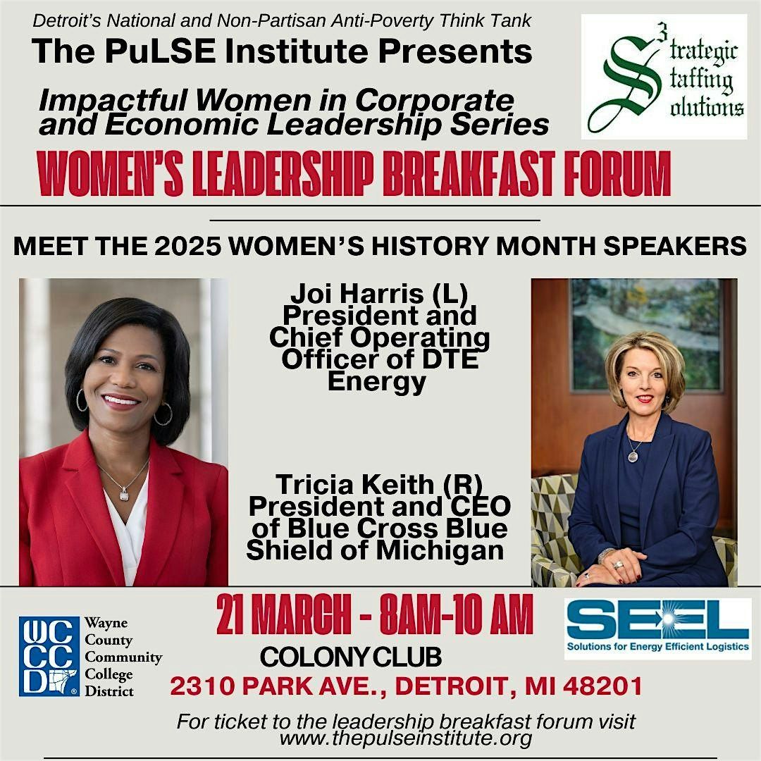 PuLSE March 21 Forum w\/ Blue Cross CEO Keith & DTE Energy President Harris