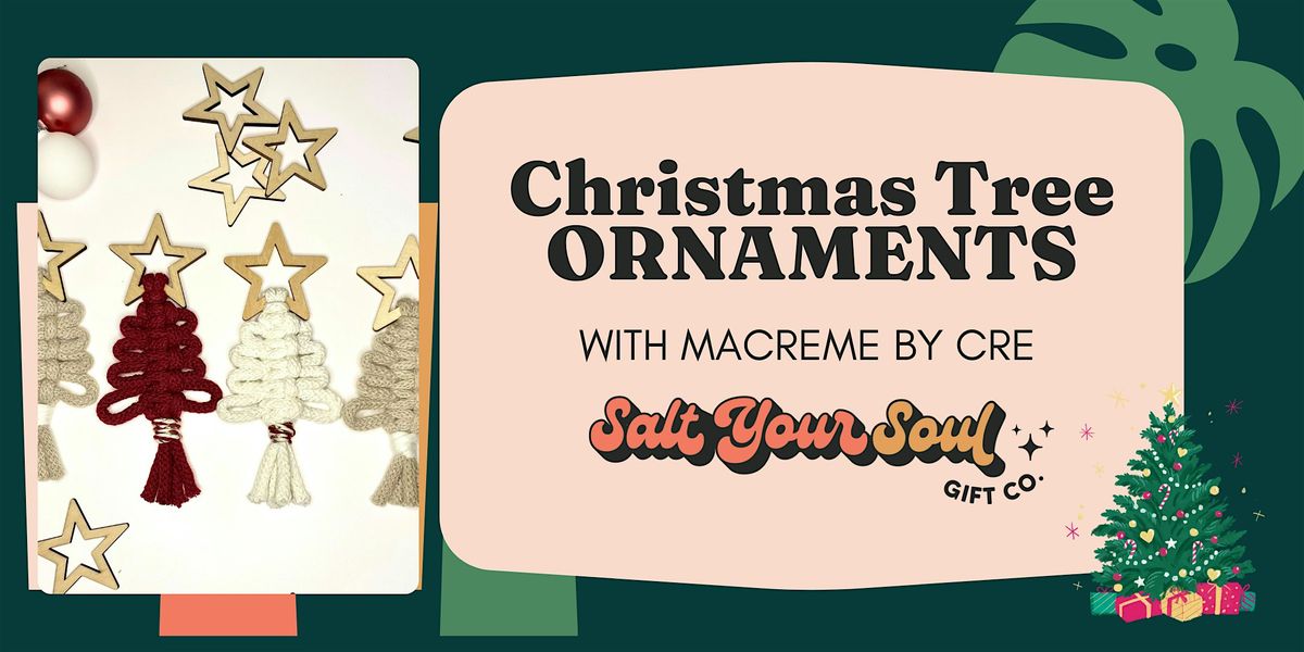 Macrame Christmas Tree Ornament Workshop