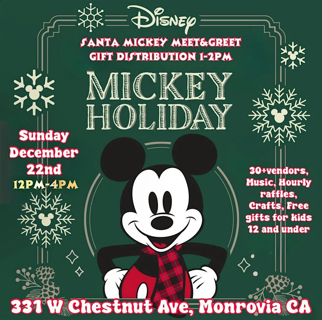 Free Mickey Xmas Craft Market