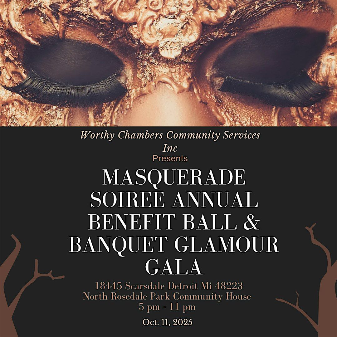 Masquerade Soiree Benefit Ball and Banquet Glamour Gala