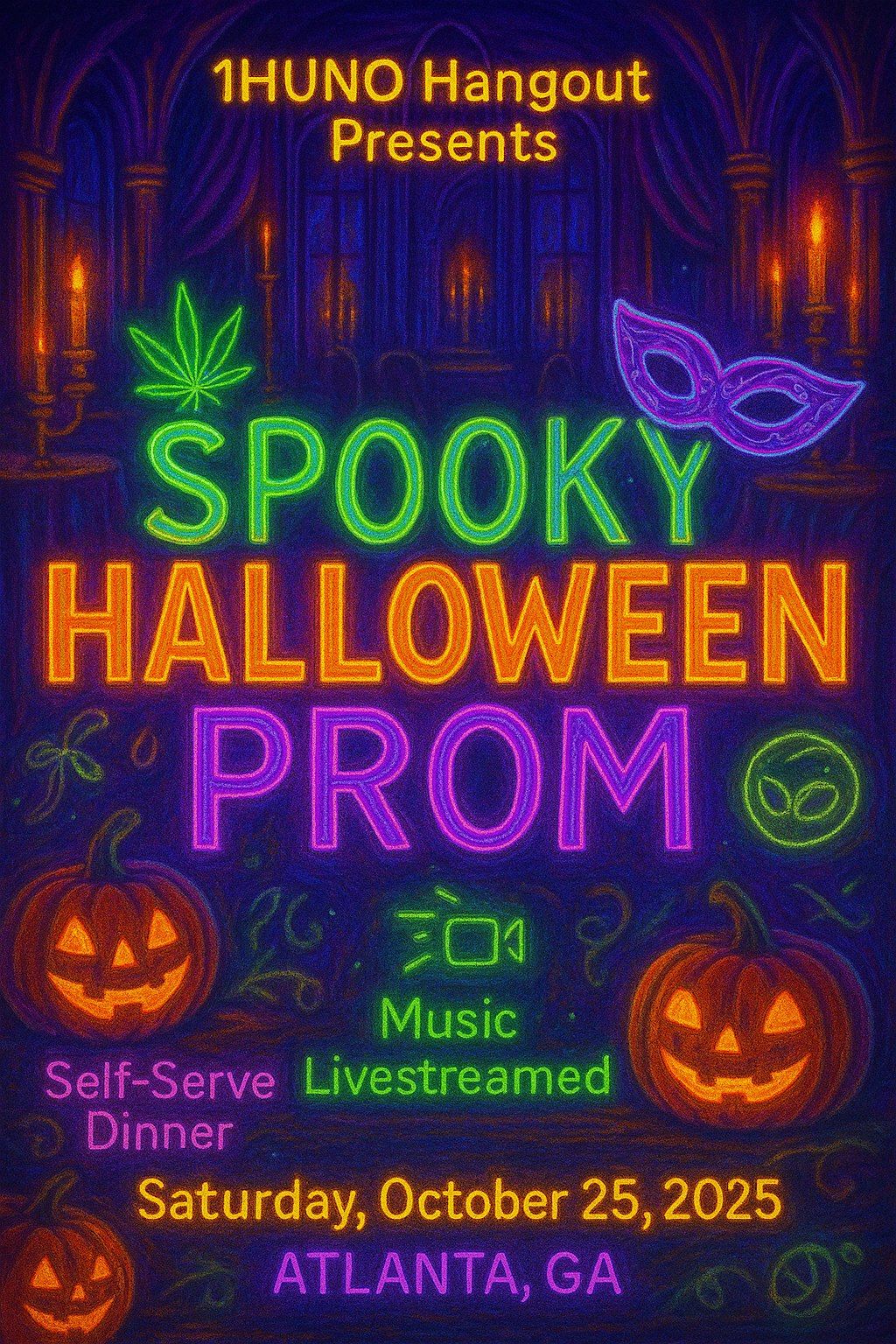 1HUNO Spooky Prom: Dinner, Drip, and a Little Darkness