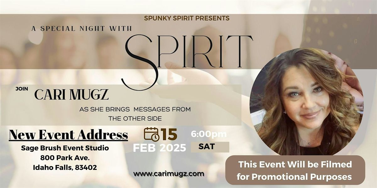 A Special Night of Spirit With Cari Mugz