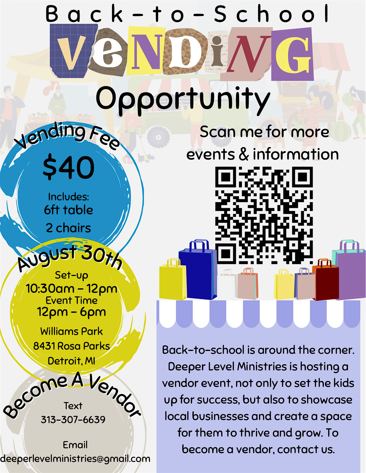 Back To School Vendor Opportunity