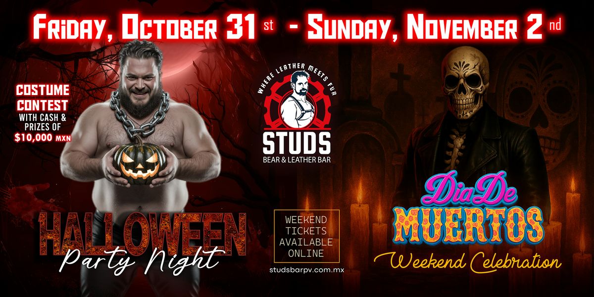HALLOWEEN STUDS BEAR AND LEATHER BAR | Halloween Party Night and Contest