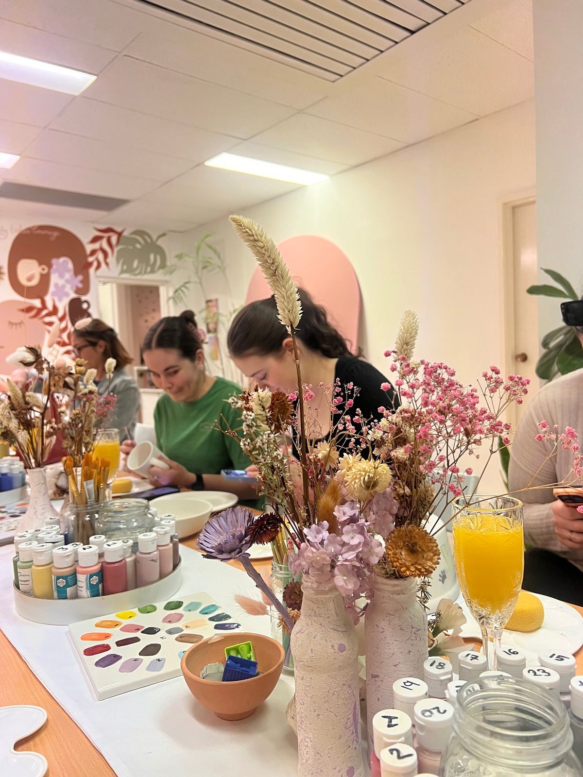 Pottery Painting & Prosecco workshop Perth