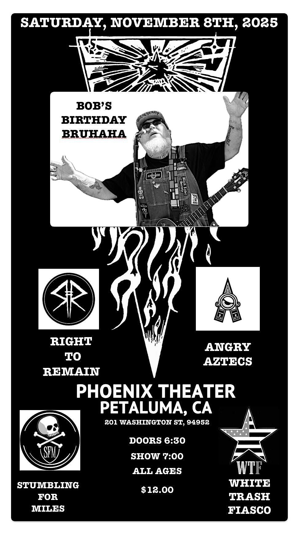 Right to Remain, Angry Aztecs, Stumbling for Miles, White Trash Fiasco