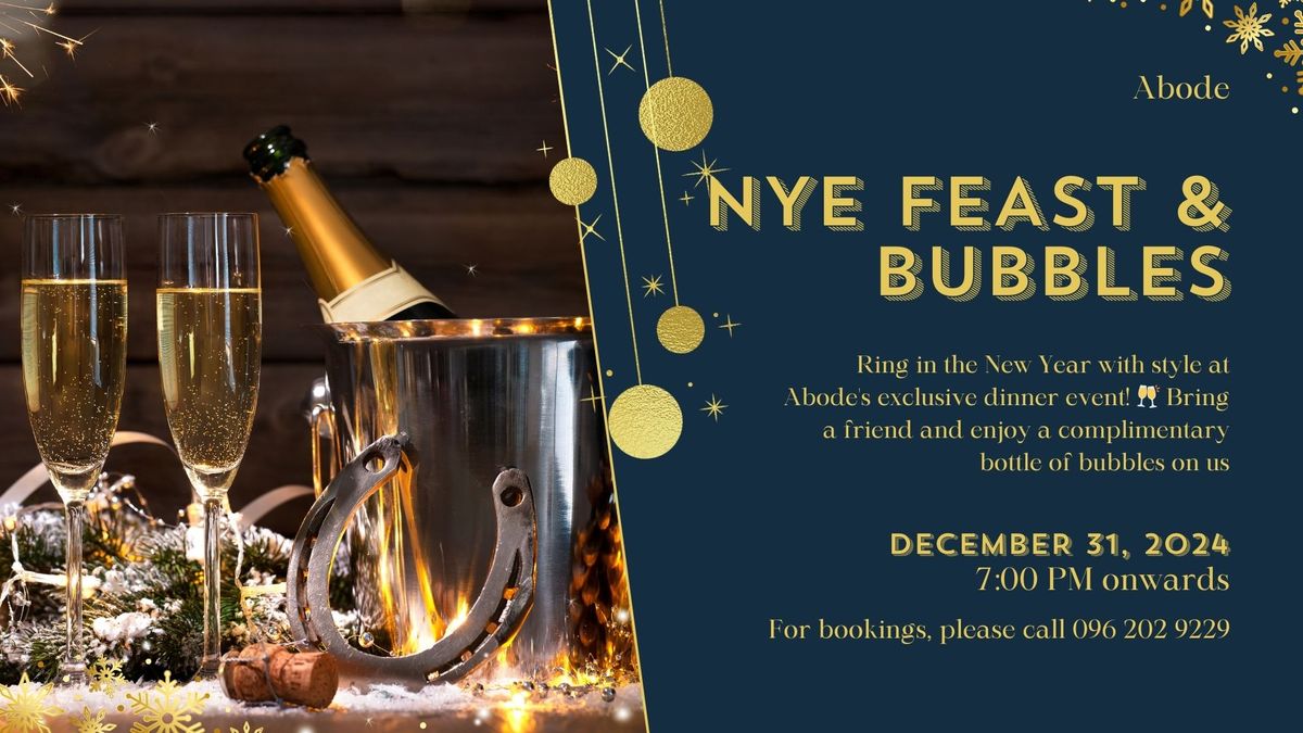 NYE Feast & Bubbles at Abode