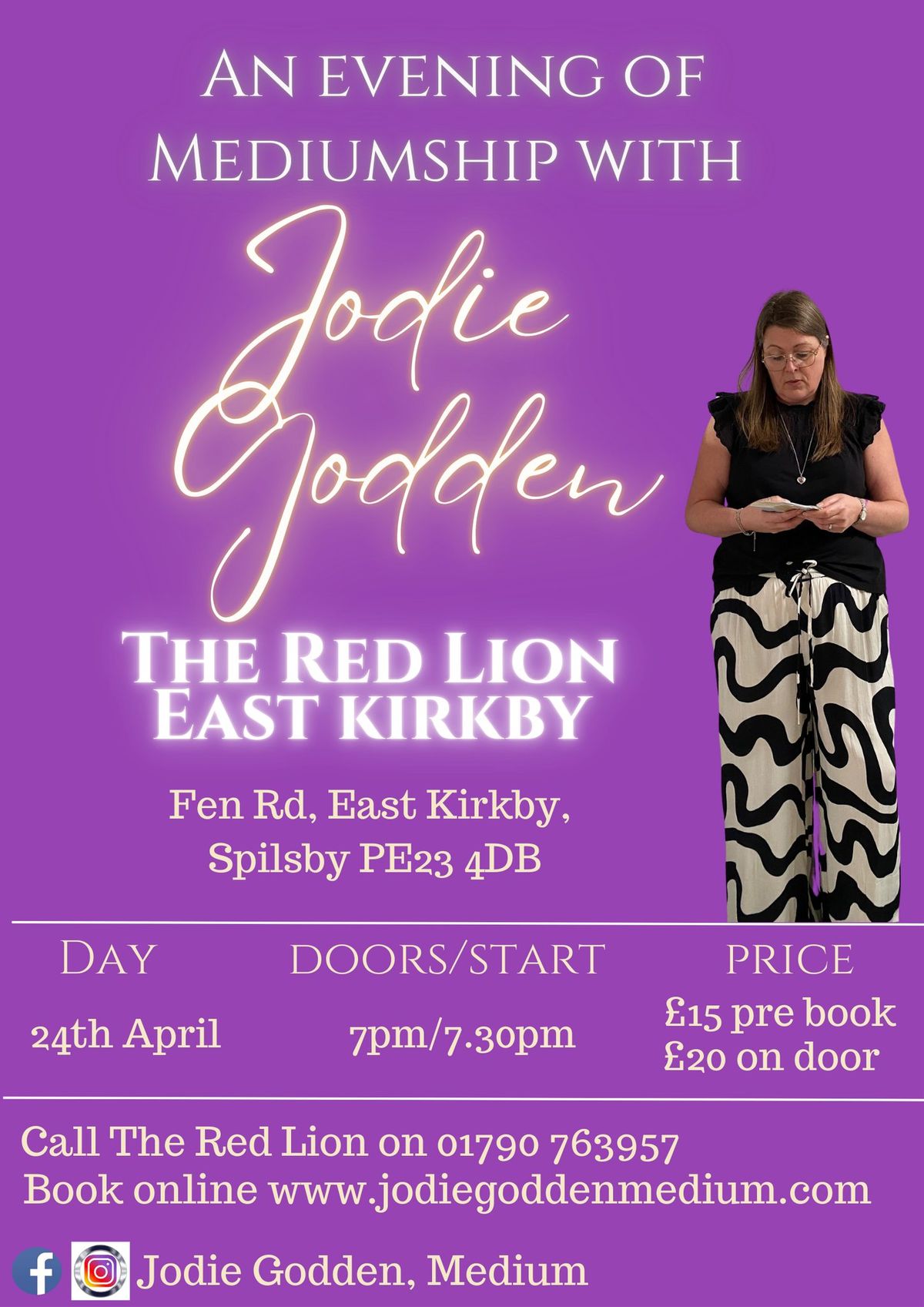 The Red Lion, East Kirkby Mediumship Demonstration with Jodie Godden 