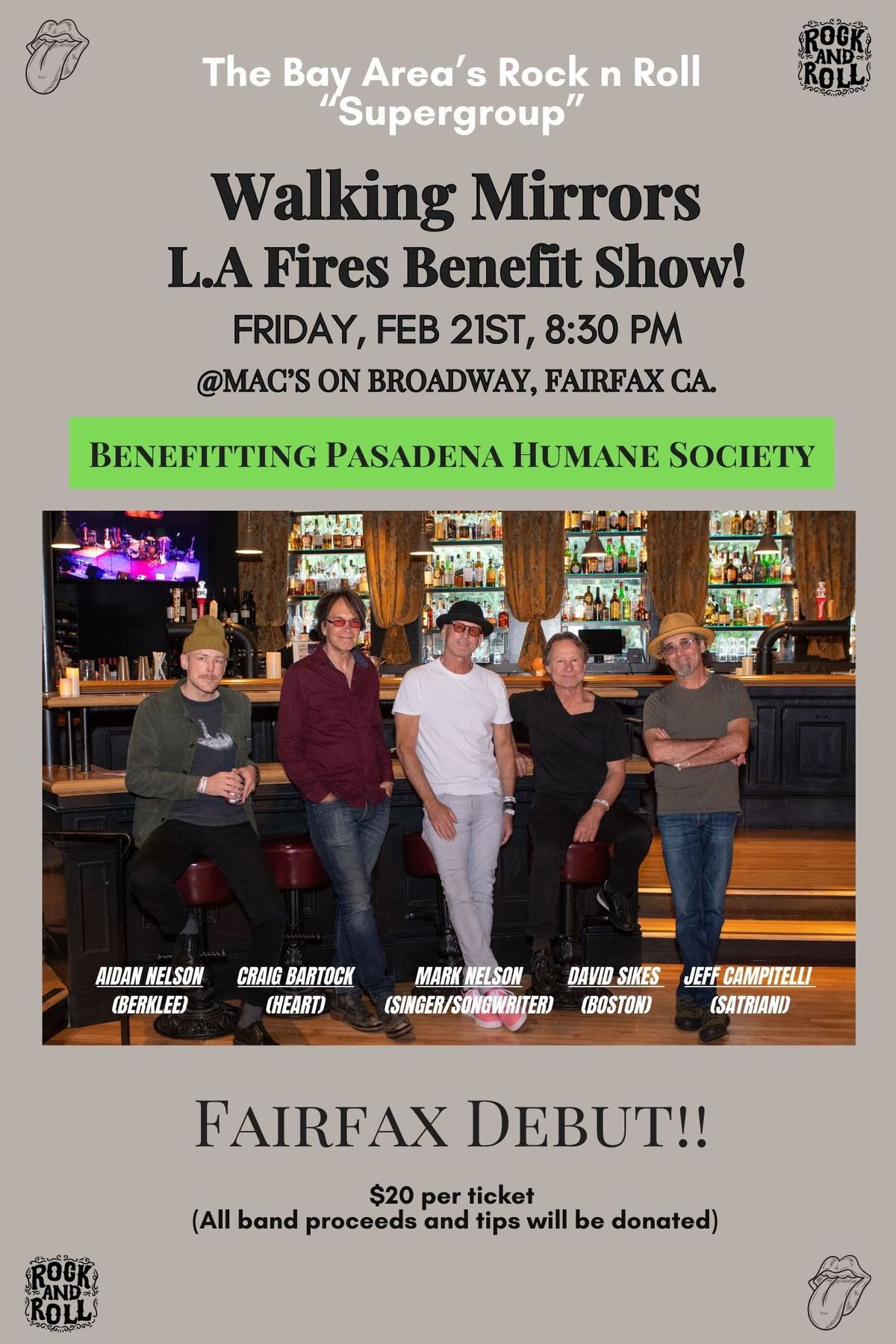 Walking Mirrors: L.A. Fires Benefit Show!