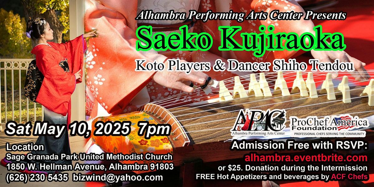 Saeko Kujiraoka Koto Players & Dancer Shiho Tendou