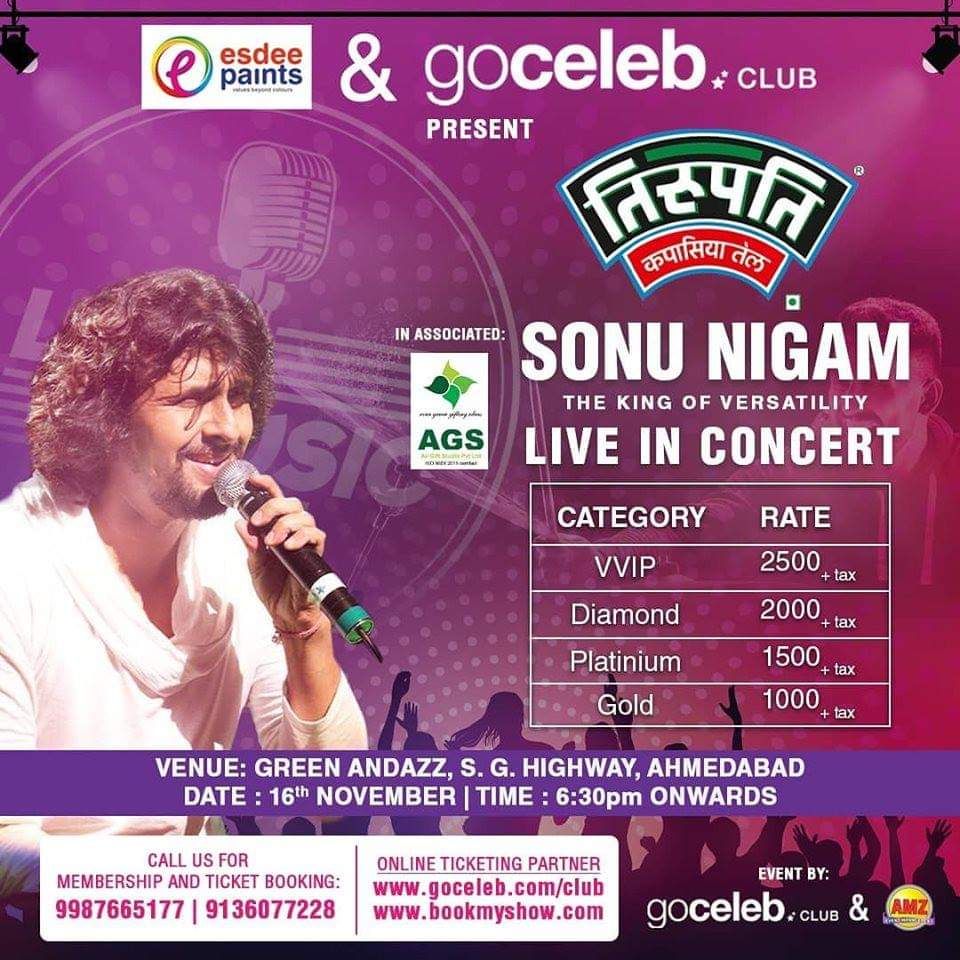 Sonu Nigam at Etess Arena at Hard Rock Hotel and Casino
